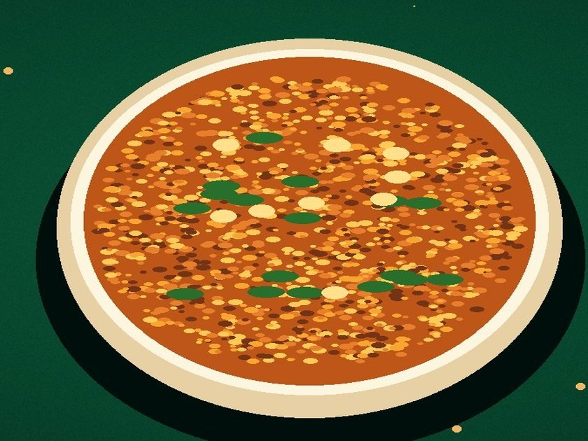 Illustration of a sample tiffin dish (not actual meal photography)