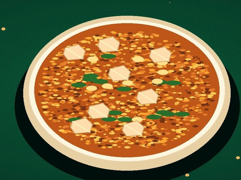 Illustration of a sample tiffin dish (not actual meal photography)